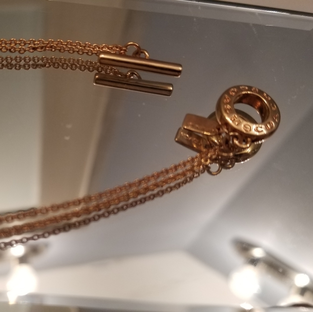 Coach rose gold bracelet
